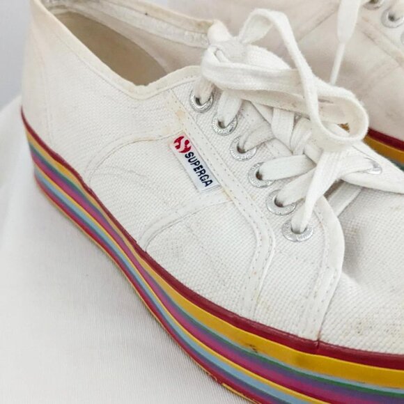 Superga Rainbow Platform Sneakers - Picture 4 of 7